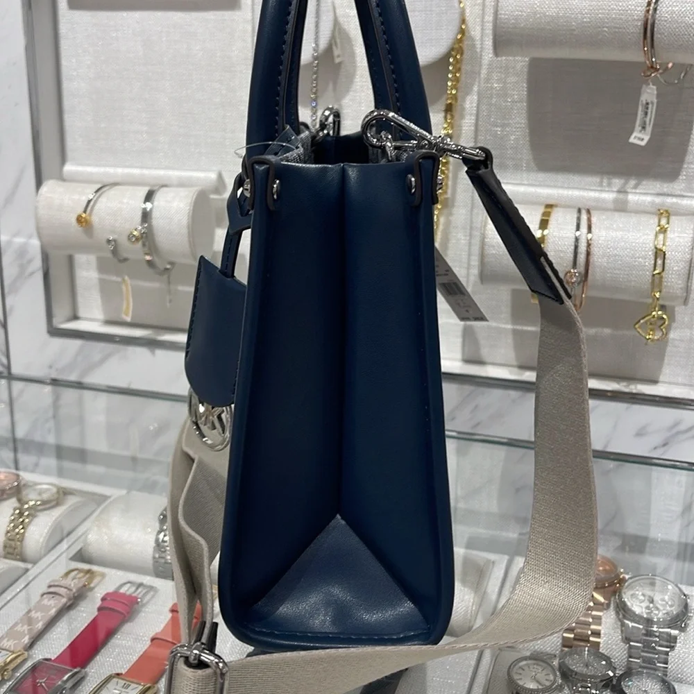 MICHAEL KORS Mirella Sm Ombré Signature Logo SHOPPER TZ XBODY Crossbody Satchel - Picture 8 of 16